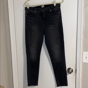Hudson Jeans Nico Mid-rise Skinny Stretch Raw Hem